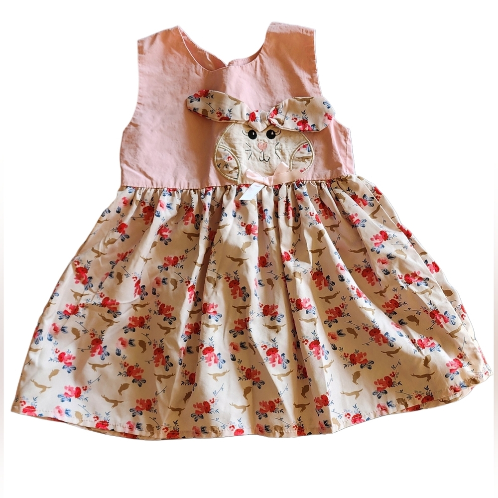 Floral Pink and Cream Easter Dress